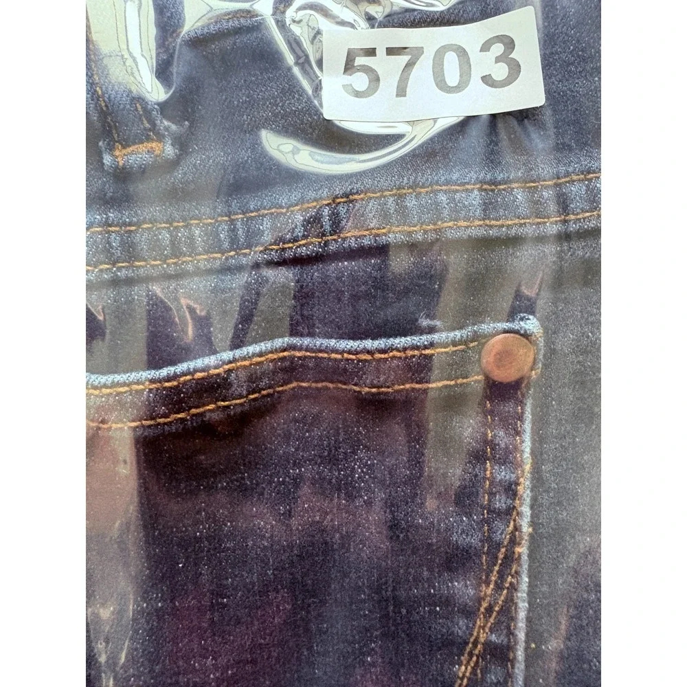 Wrangler Retro Slim‎ Bootcut Jeans Mens 34x34.5 Blue Denim Stretch Everyday Wear